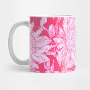 Pink Sunflowers Mug